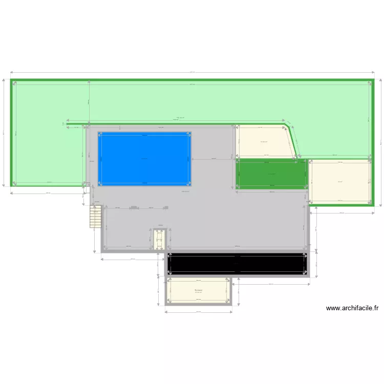Terrasses etage. Plan de Terrasses etage. Plan de