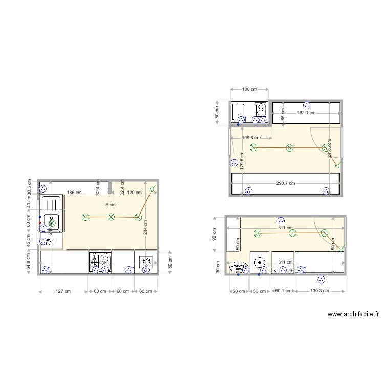 CUISINE TRESNJA. Plan de 0 pièce et 0 m2