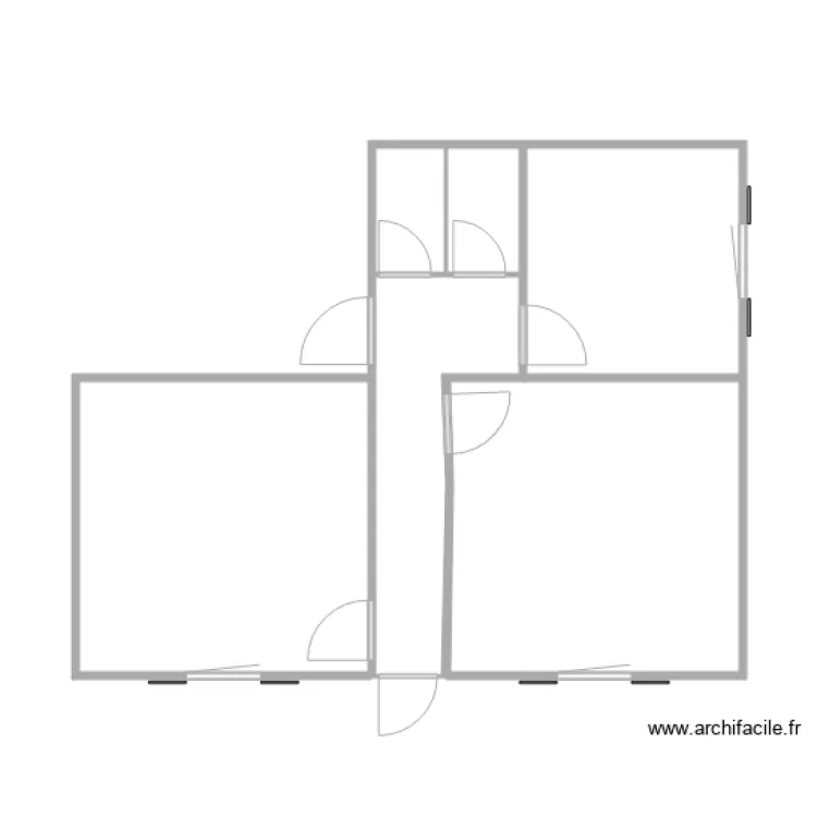 02 chambres et cuisine. Plan de 02 chambres et cuisine. Plan de