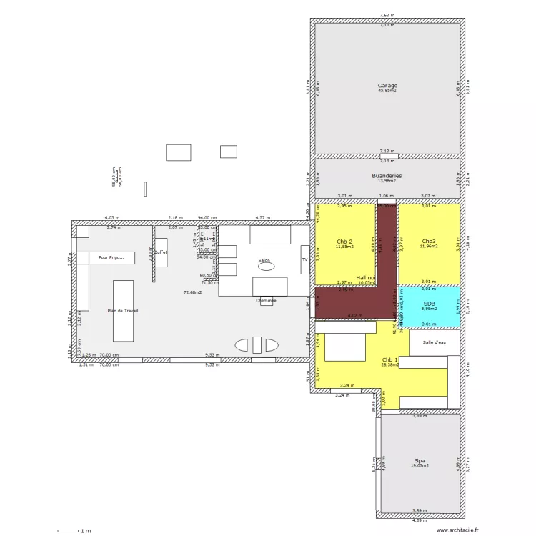 maison pozet1. Plan de 