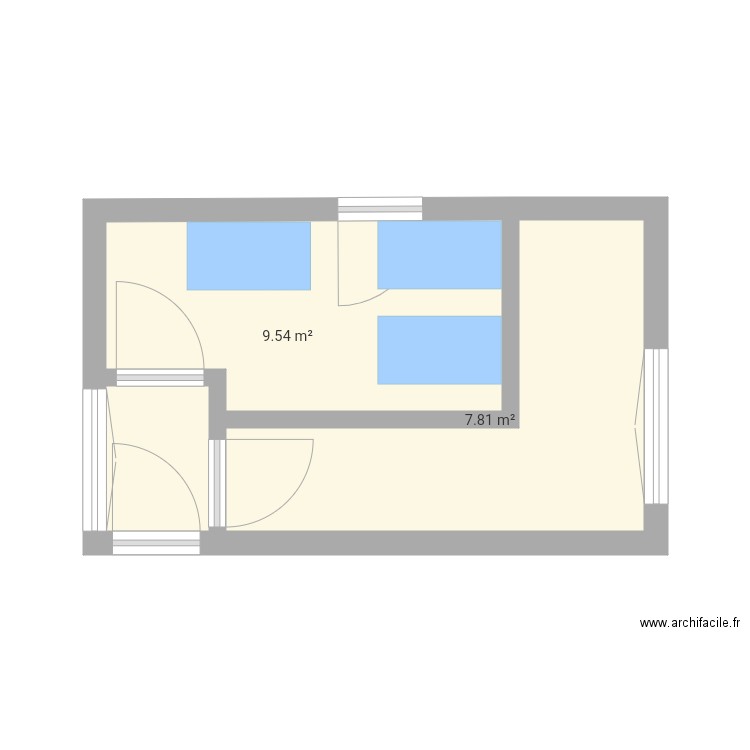 ram dortoir. Plan de 0 pièce et 0 m2