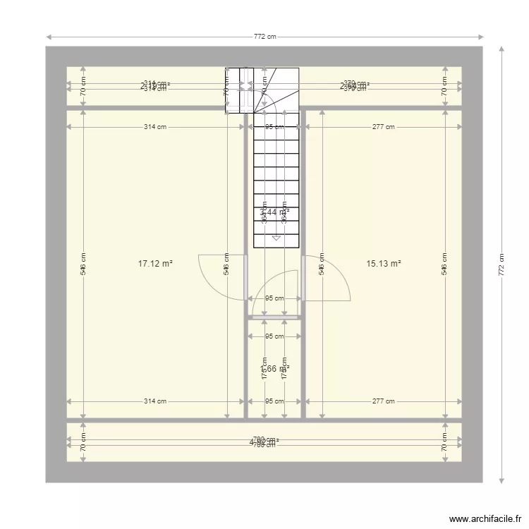 Mairie de Cinqueux eTAGE. Plan de 
