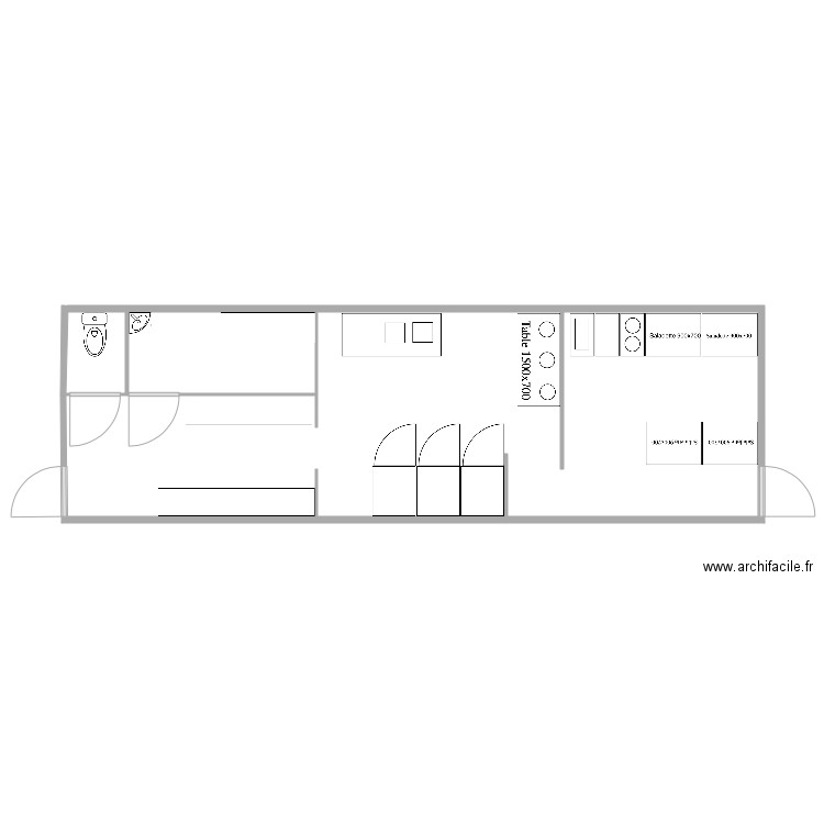 esushi. Plan de 0 pièce et 0 m2