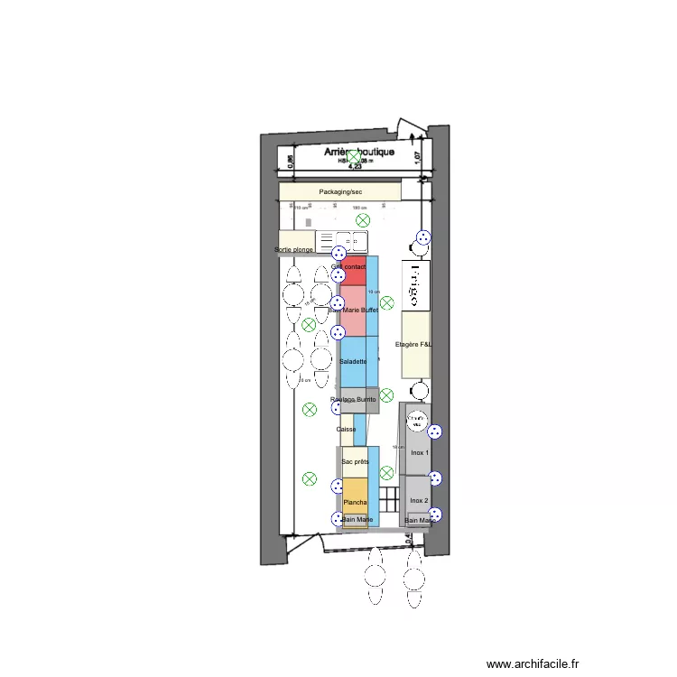 Nomas 2 bus doite v3 avec meubles. Plan de 
