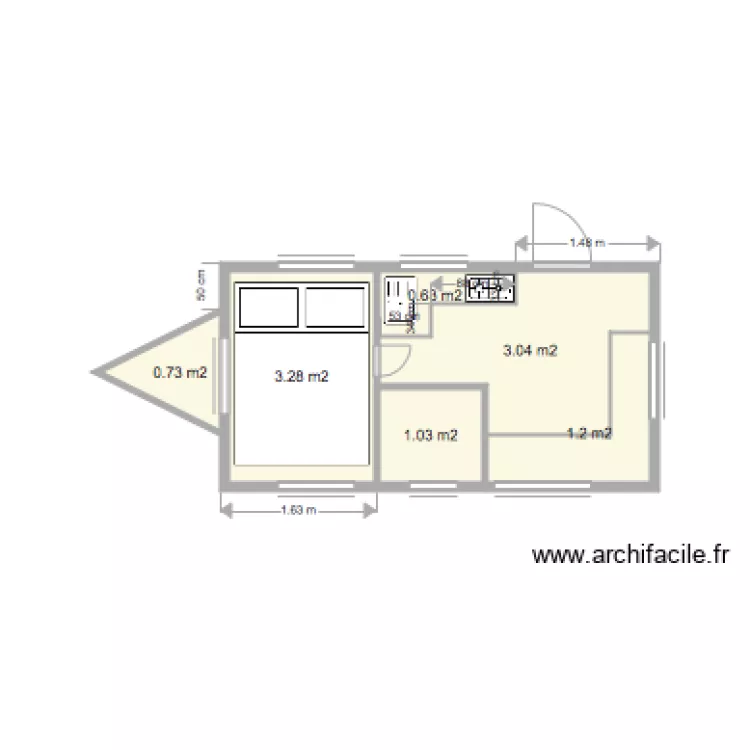 caravane. Plan de 