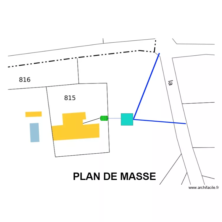 Guerche Mano. Plan de 