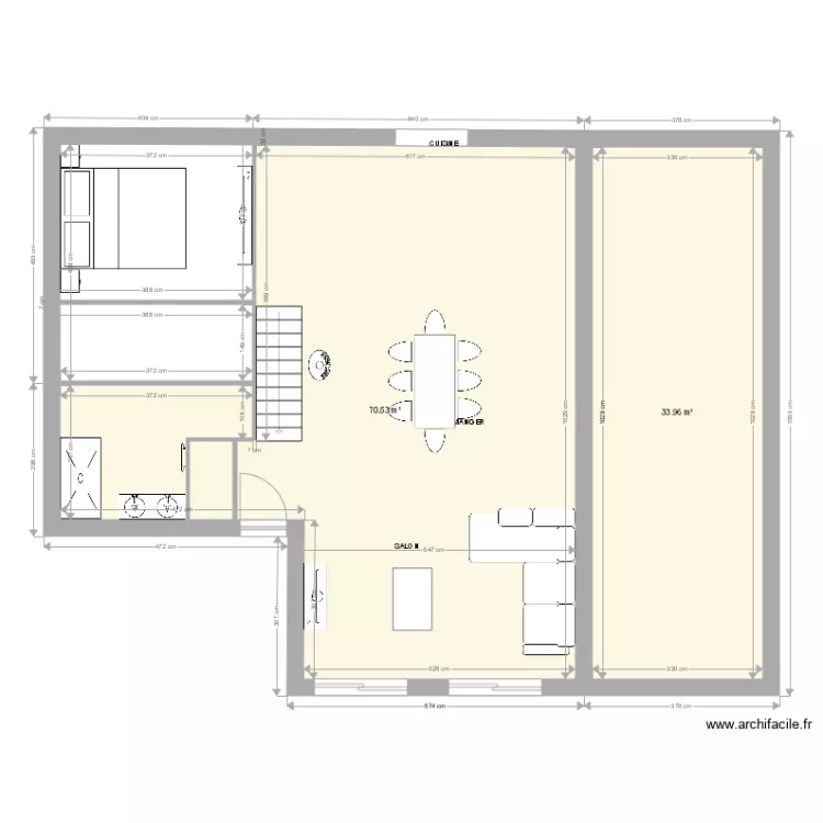 bruno plein pied. Plan de 