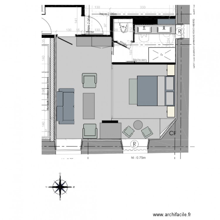 CHAMBRE 7B. Plan de 0 pièce et 0 m2