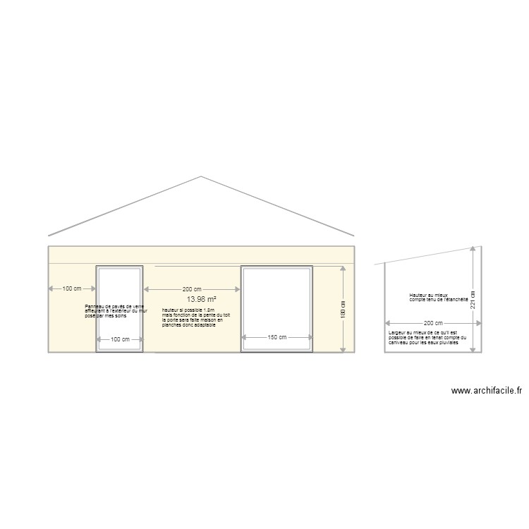 Cabanon 181001. Plan de 0 pièce et 0 m2