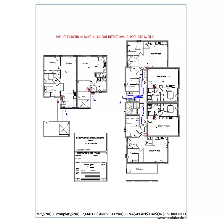 Plan elec RdC Cornas. Plan de 