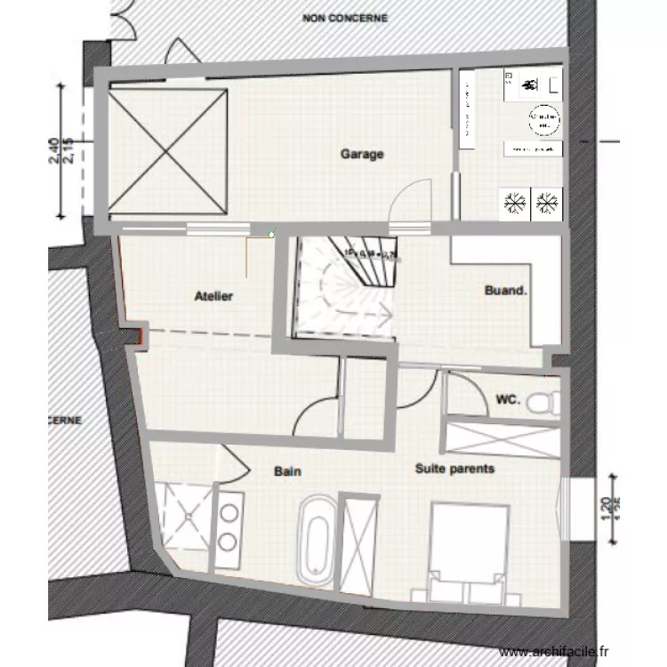 RilleuxRezBaseOk. Plan de 