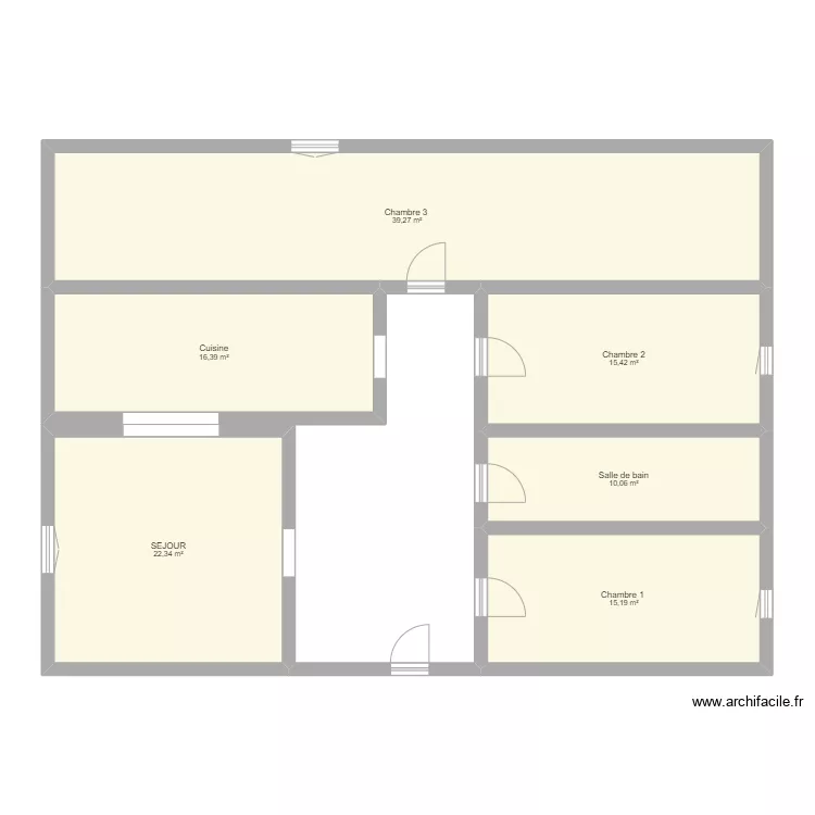 Appart Bernard. Plan de 