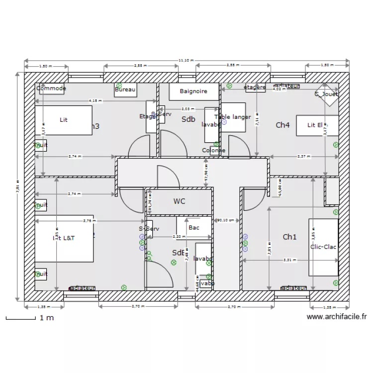 Etage 130519. Plan de 