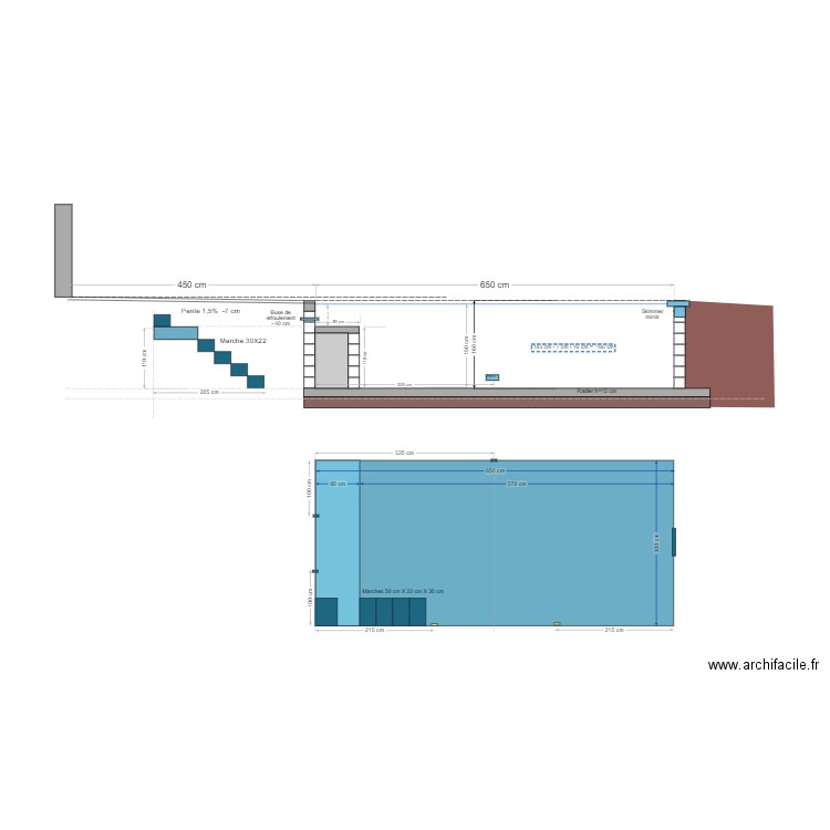 plage piscine 3. Plan de 0 pièce et 0 m2