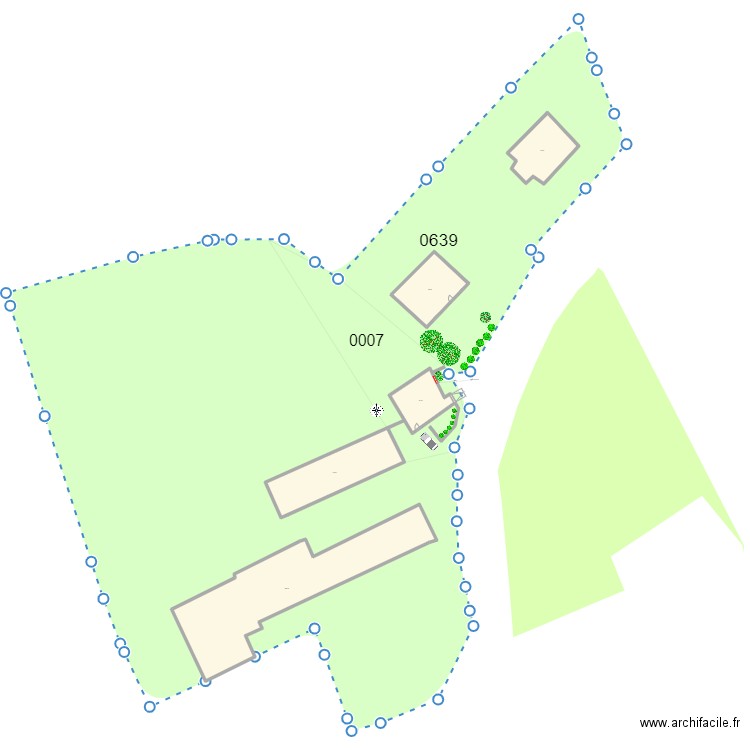 MAISON. Plan de 5 pièces et 747 m2