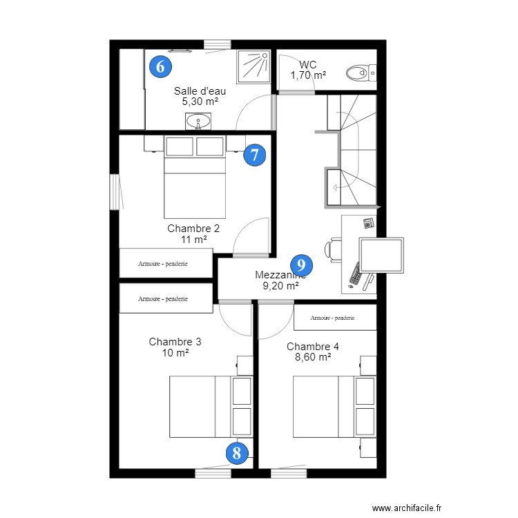 411005 GICQUEL SEVENNO. Plan de 0 pièce et 0 m2