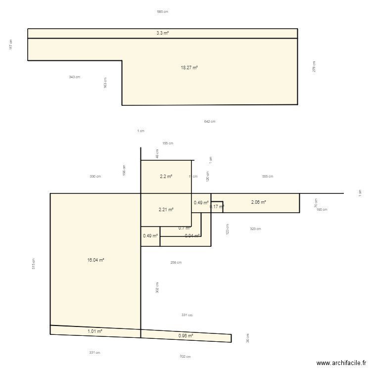 bouchot vrai corbere les cabanes. Plan de 13 pièces et 49 m2