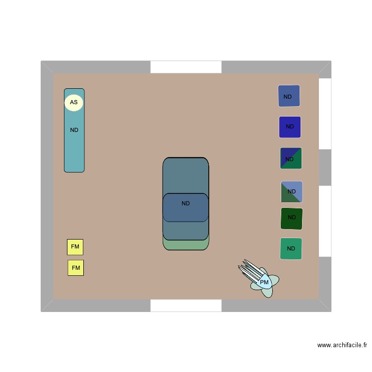 PARIS UNIVERSITÉ 23. Plan de 1 pièce et 27 m2