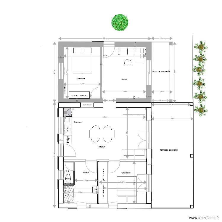 plan général maison 1. Plan de 0 pièce et 0 m2