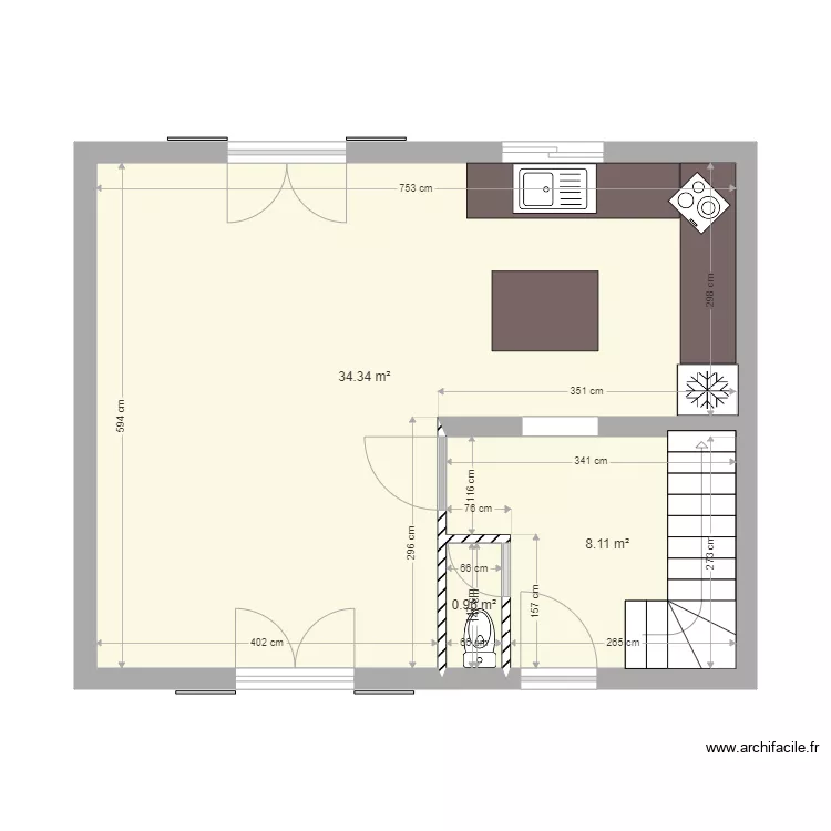 Cuisine Pierre et Céline. Plan de Cuisine Pierre et Céline. Plan de