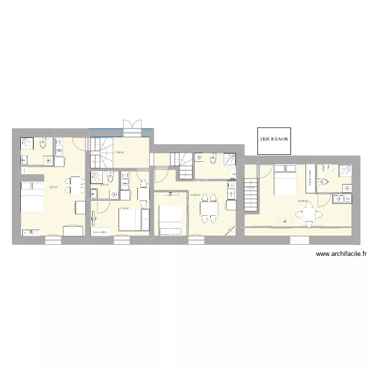 tor 1 voutr&eacute; &eacute;tage. Plan de 