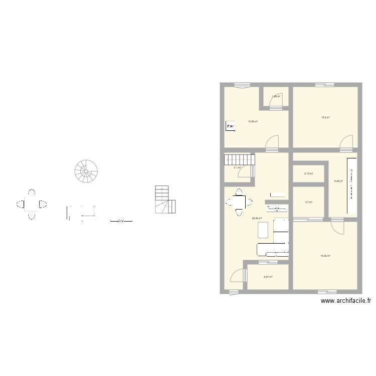 Duplex 5X12. Plan de 0 pièce et 0 m2