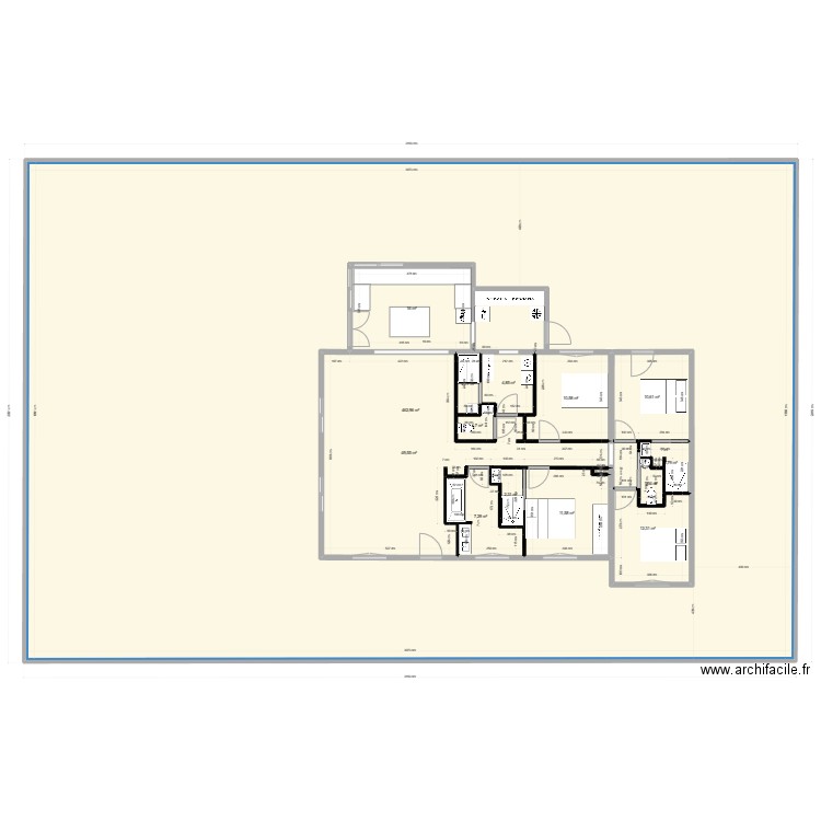maison 2 tam salle de bain bis. Plan de 0 pièce et 0 m2