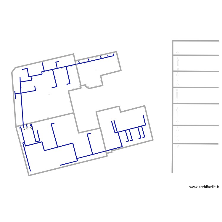 PARIS TROENE. Plan de 2 pièces et 378 m2