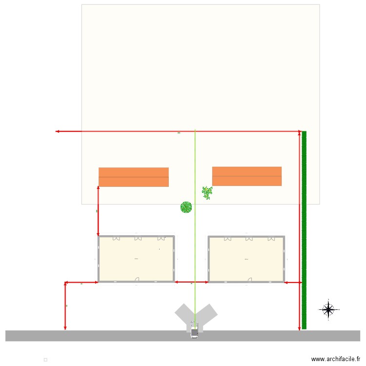 Plan Camiran 1. Plan de 2 pièces et 302 m2