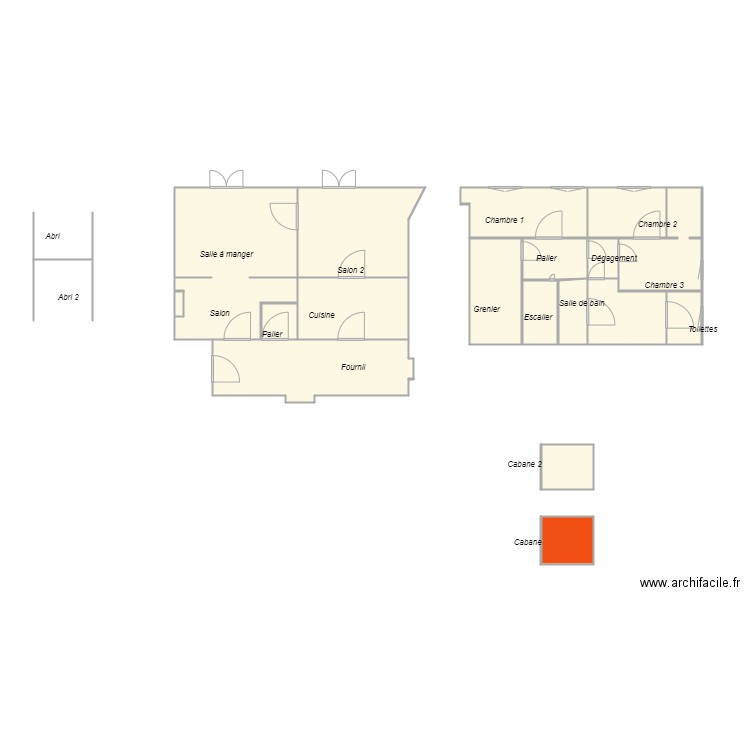 Croquis_ROQUES. Plan de 0 pièce et 0 m2