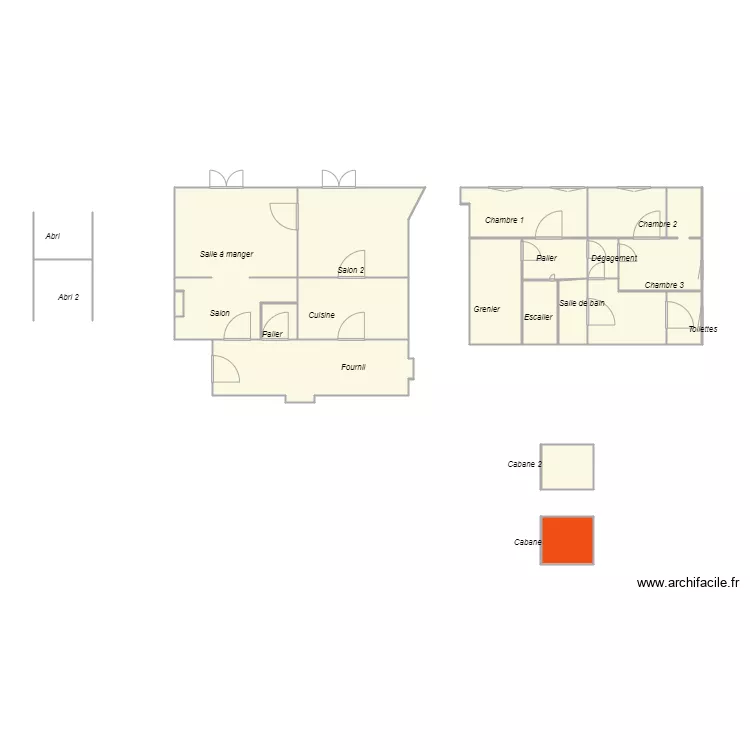 Croquis_ROQUES. Plan de 