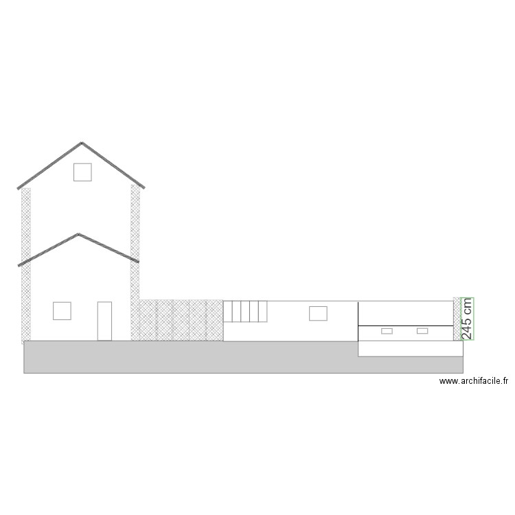 Plan de coupe Av. Plan de 0 pièce et 0 m2