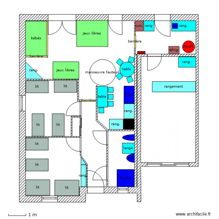 PLAN MAM AMENAGEE ERP  Plan dessiné par patriceetnathalie