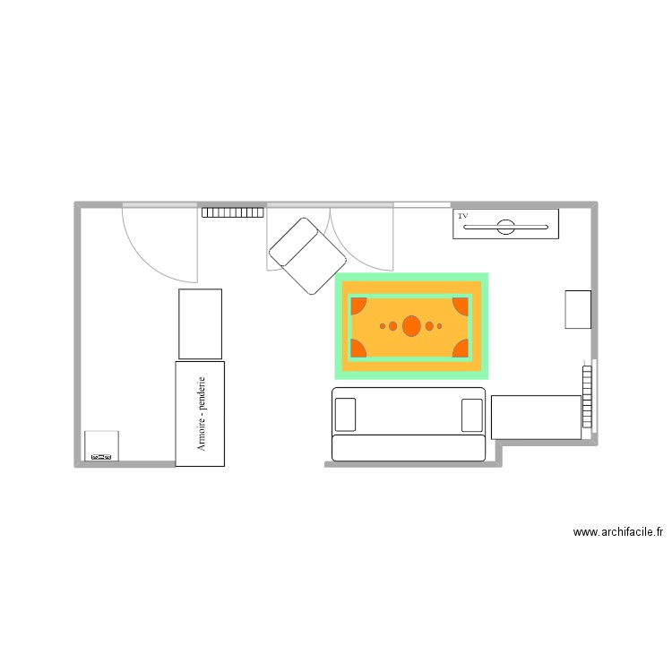 Salon. Plan de 0 pièce et 0 m2