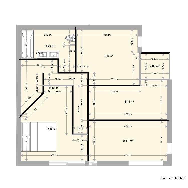 maison 1er étage  version 25112021 4. Plan de 7 pièces et 52 m2