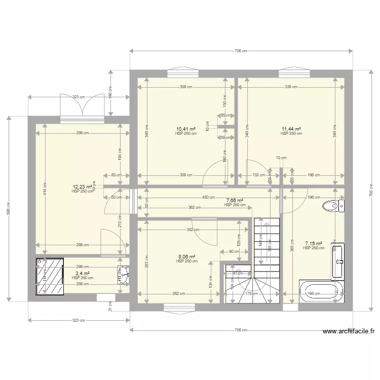 BRULIN PLAN MAISON 1ER ETAGE. Plan de 