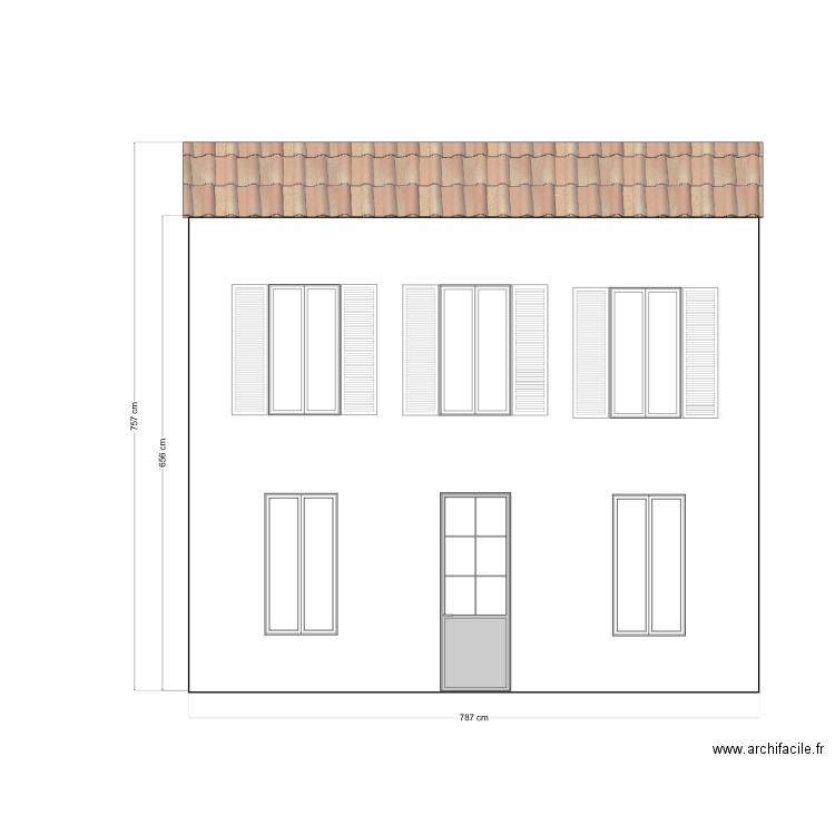 PC - Facade Est inchangé v2. Plan de 0 pièce et 0 m2