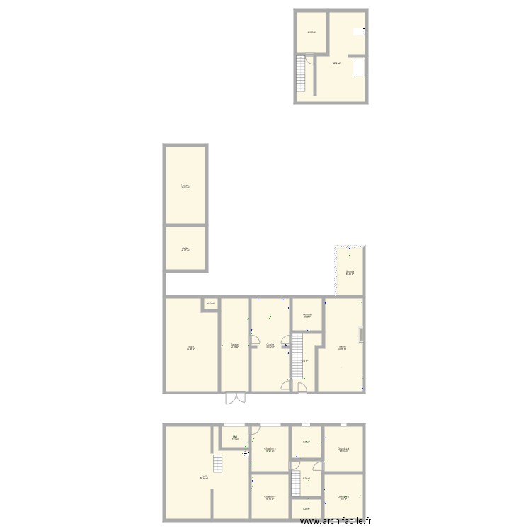 Brasserie. Plan de 0 pièce et 0 m2