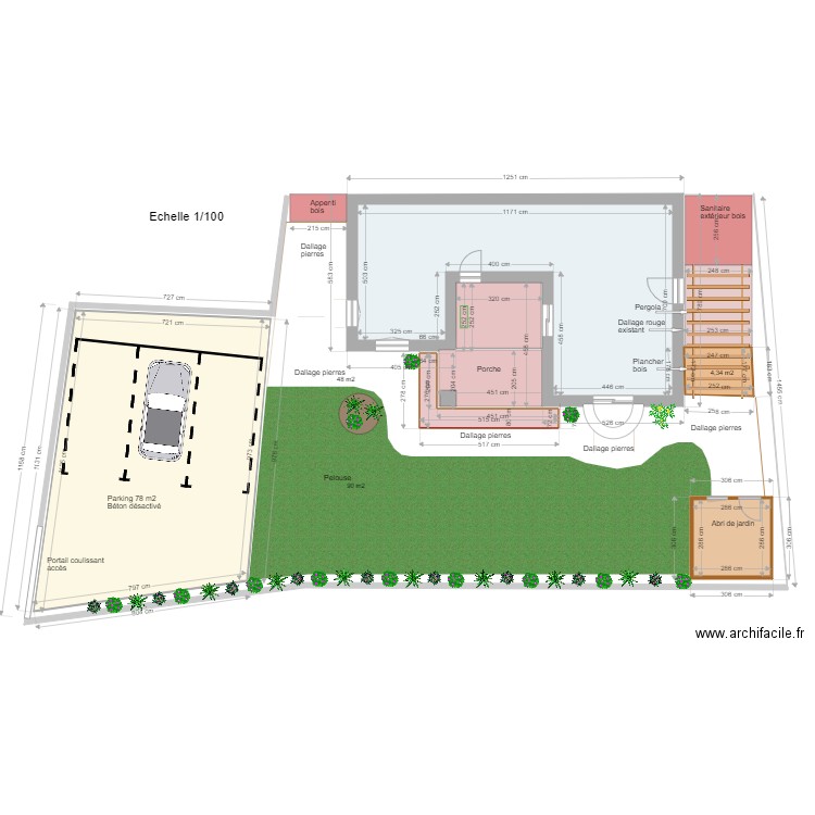 Six Fours les Plages  aménagement extérieur Projet 2. Plan de 0 pièce et 0 m2