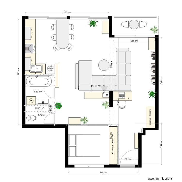 Lisa chambre Est v2. Plan de 0 pièce et 0 m2