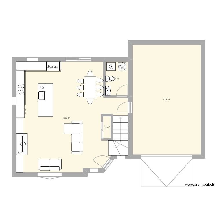 plan maison reel. Plan de 4 pièces et 100 m2