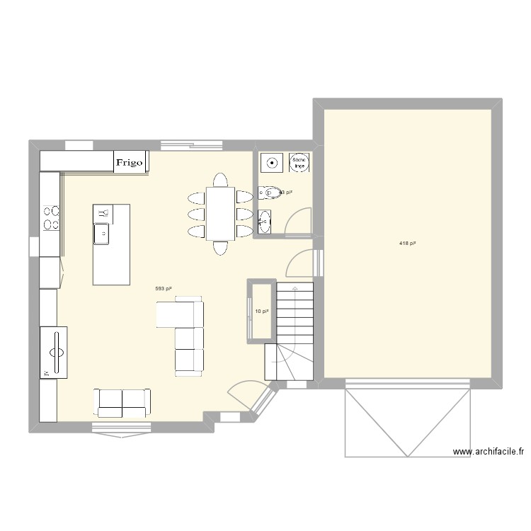 plan maison reel. Plan de 5 pièces et 113 m2