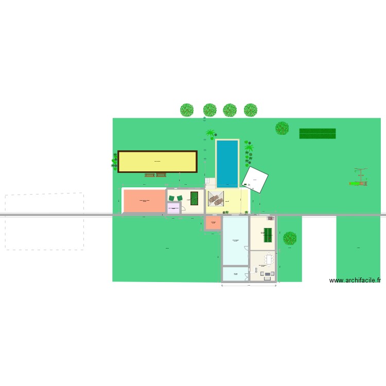 Le Montat Piscine V2 (avec cuve existante). Plan de 0 pièce et 0 m2