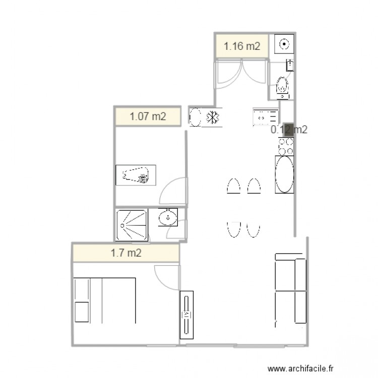 20150902 wc entrée et salon veranda comments SN et hortense. Plan de 0 pièce et 0 m2