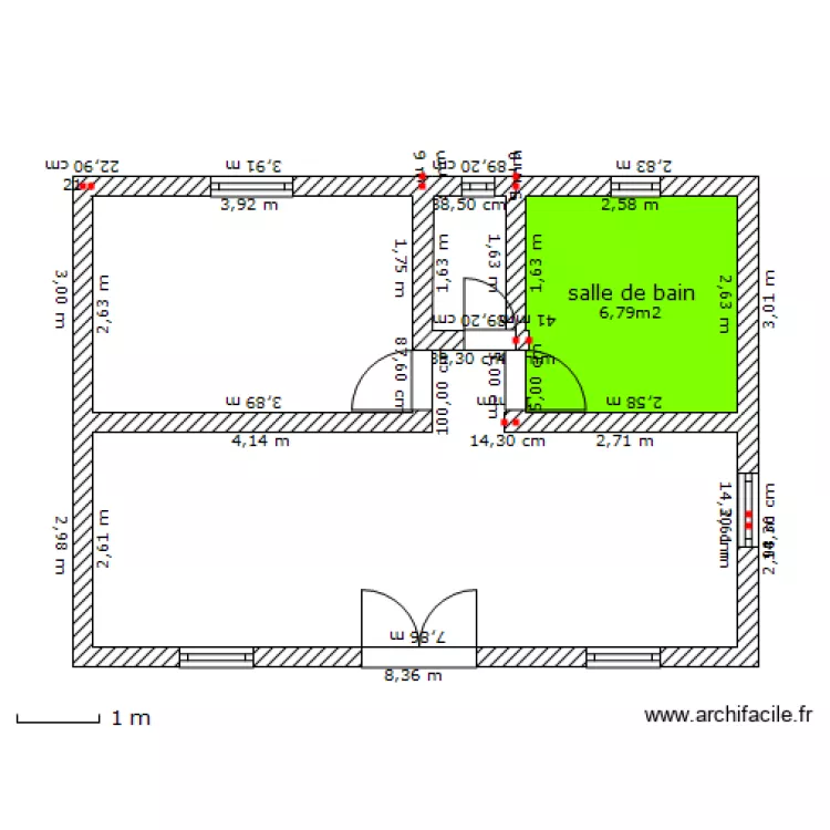 maisonette. Plan de 