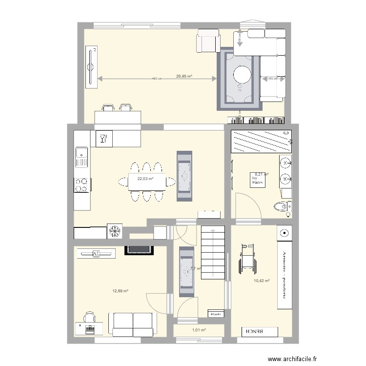 Greenfield Grove Big one 2. Plan de 7 pièces et 91 m2