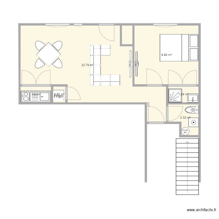 RDC METEZEAU. Plan de 0 pièce et 0 m2