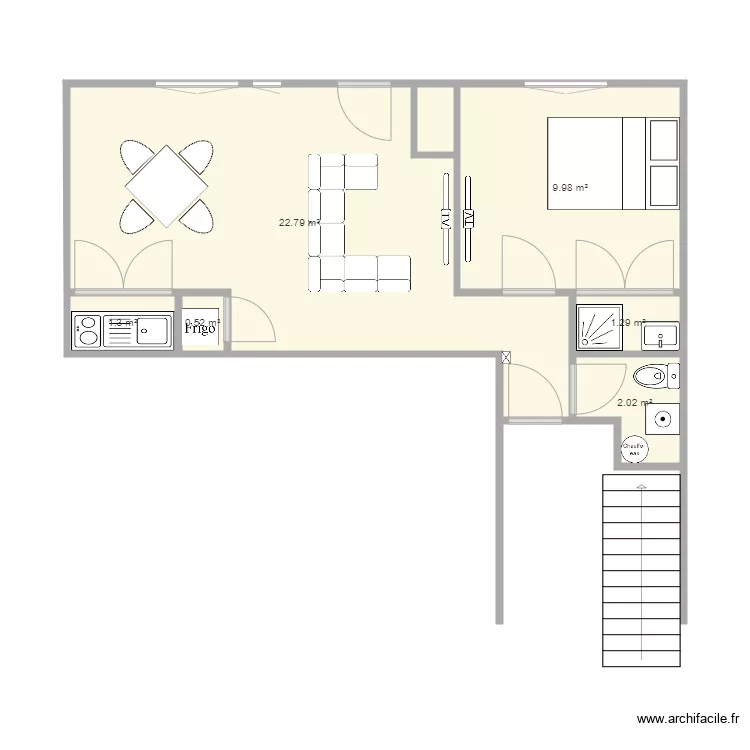 RDC METEZEAU. Plan de 