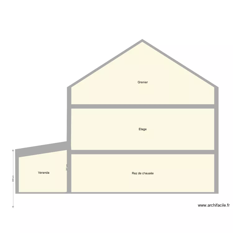 Plan de coupe projet 2. Plan de 