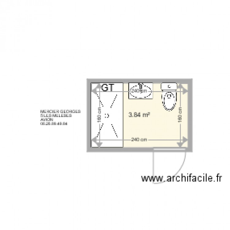 MERCIER GEORGES . Plan de 0 pièce et 0 m2